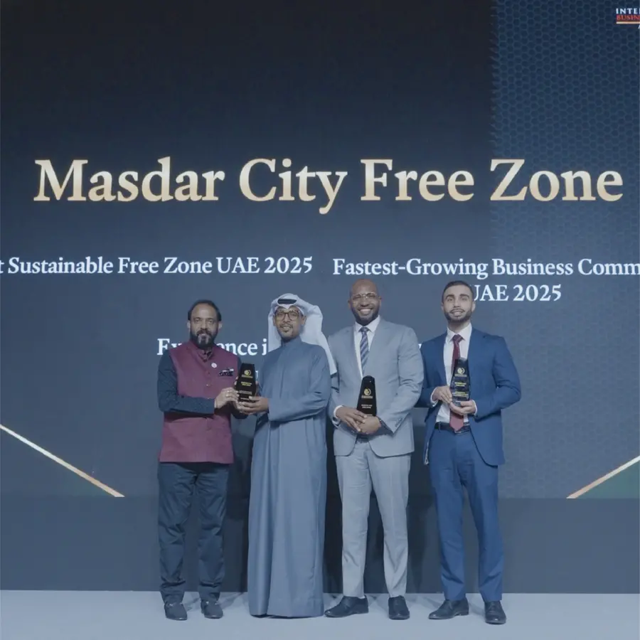 تكريم المنطقة الحرة في مدينة مصدر كأسرع منطقة حرة نمواً في الإمارات