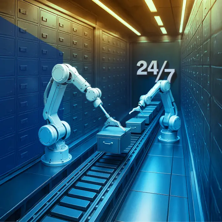 NBK provides customers easy around the clock access to their valuables through digital safety deposit boxes