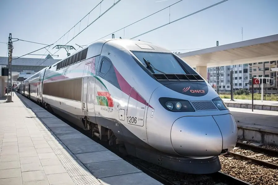 High speed train \\'Al-Boraq\\' at Casablanca Casa Voyageurs train station. March 15, 2019, Casablanca, Morocco , Getty Images/Getty Images