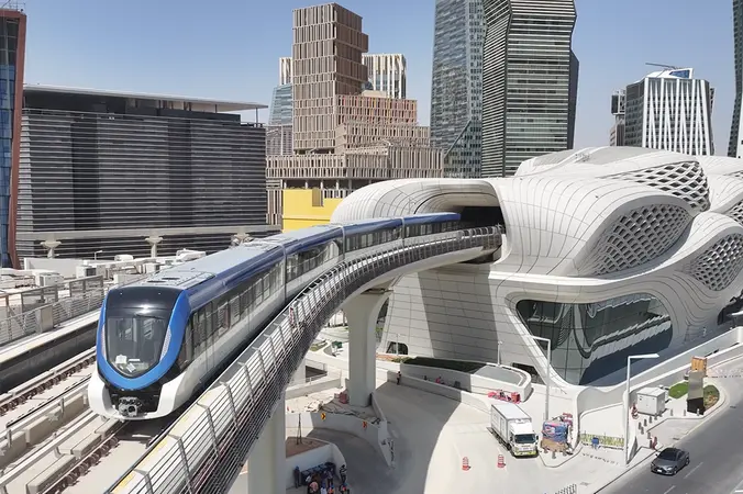 Bechtel celebrates opening of Riyadh Metro Project. Image Courtesy: Bechtel Riyadh Metro\\'s iconic King Abdullah Financial District station. Courtesy of Bechtel
