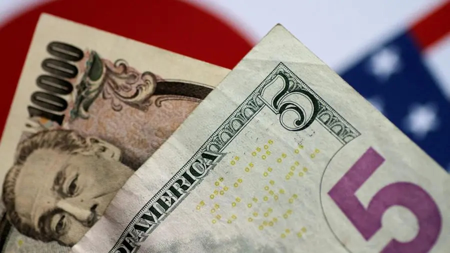 Dollar hits fresh 9-1/2-month high versus yen, Japan fiscal policy, US data in focus