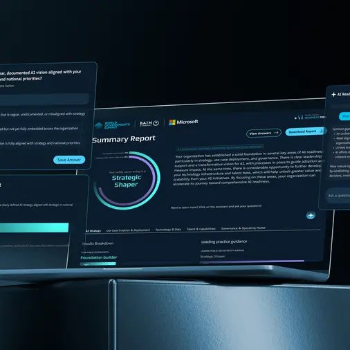 القمة العالمية للحكومات تشهد إطلاق أداة جاهزية الذكاء الاصطناعي لتسريع تبنّي الذكاء الاصطناعي في القطاع الحكومي بتعاون مع \"باين آند كومباني\"
