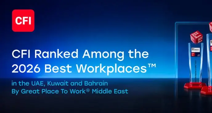 CFI ranked one of the 2026 Best Workplaces in the UAE, Kuwait and Bahrain by Great Place To Work Middle East