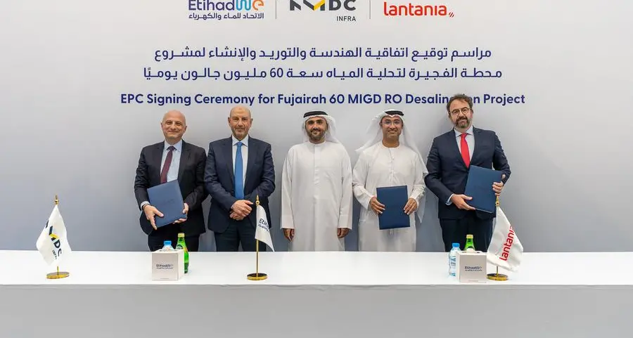 EtihadWE Development and Investment Arm signs EPC agreement with NMDC Infra and Lantania
