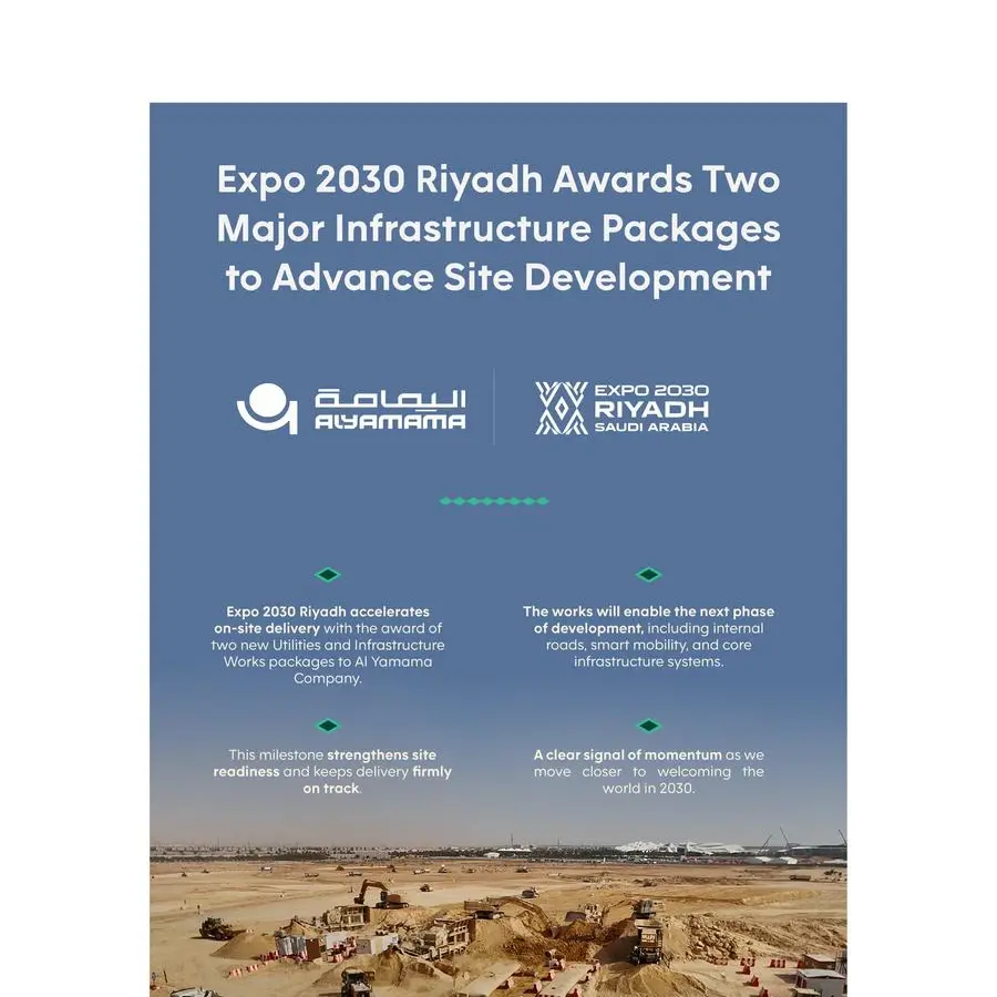 Expo 2030 Riyadh awards major infrastructure packages to advance site development