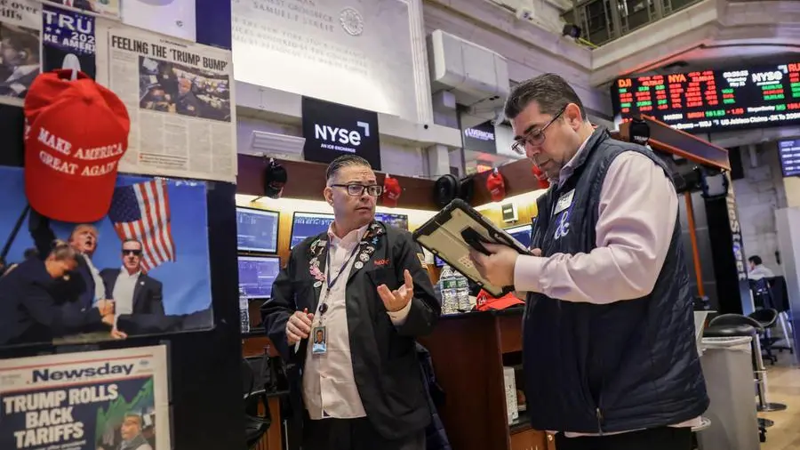 Stocks rally, while oil and dollar ease on Middle East peace hopes
