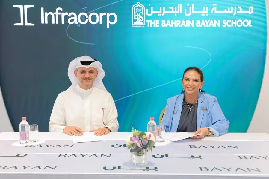 Infracorp, a leading specialised company in investing in the infrastructure and sustainable development sector, has recently signed a Memorandum of Understanding (MoU) with Bahrain Bayan School. Image Courtesy: Infracorp