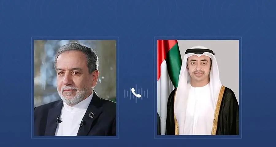 Abdullah bin Zayed receives phone call from Iranian Foreign Minister