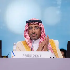 Saudi Minister of Industry and Mineral Resources, Bandar bin Ibrahim Alkhorayef, elected president of the 21st UNIDO General Conference