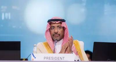 Saudi Minister of Industry and Mineral Resources, Bandar bin Ibrahim Alkhorayef, elected president of the 21st UNIDO General Conference