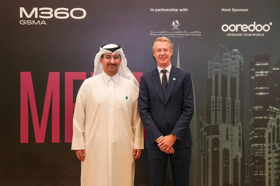 Mats Granryd, Director General at GSMA & Sheikh Ali Bin Jabor Al Thani, CEO at Ooredoo. Image courtesy: Ooredoo
