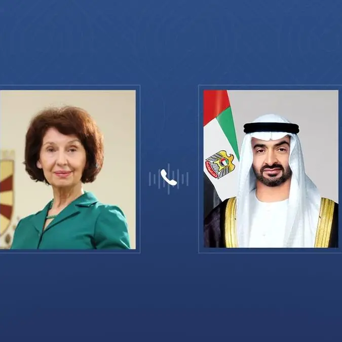 UAE President receives phone call from President of North Macedonia to discuss regional developments