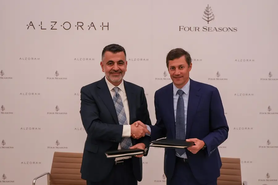 George Saad, CEO of Al Zorah Development Company and Adrian Messerli Area President Hotel. Image Courtesy: Al Zorah