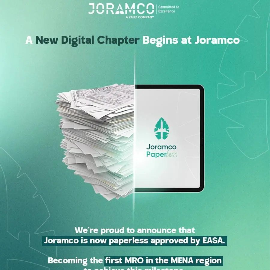 Joramco sets a new benchmark as the first paperless MRO in the MENA region