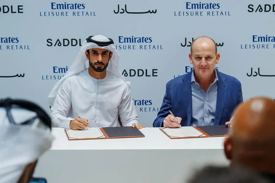 \"Emirates Leisure Retail\" signs first official agreement with \"Saddle\" to open a franchise at Dubai International (DXB)