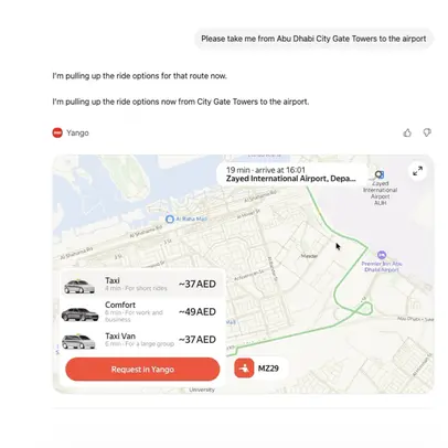 لتسهيل تخطيط الرحلات في دولة الإمارات و أكثر من 25 دولة \"يانغو رايد\" تدمج خدماتها على تطبيق \"شات جي بي تي\"