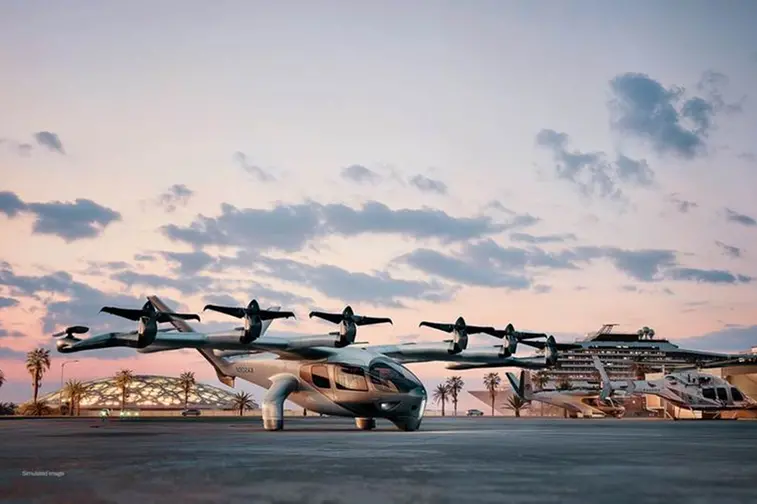 Archer hybrid heliport render. Image Courtesy: Archer