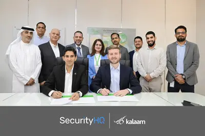 Kalaam Telecom Group, a leading regional Digital Solutions Provider is thrilled to announce its partnership with SecurityHQ, a global Managed Security Service Provider (MSSP) to empower the cybersecurity landscape in the region. Image courtesy: Kalaam Telecom Group