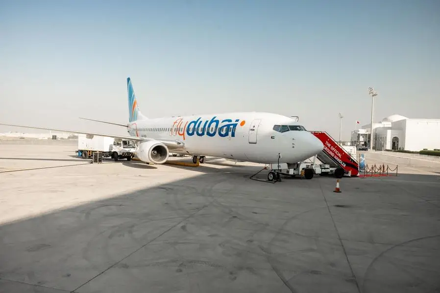 flydubai makes debut at Bahrain International Airshow. Image courtesy: WAM