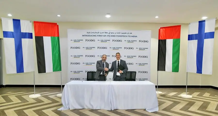 Al Ain Farms Group and Finland’s FoodIQ join forces to bring first-of-its-kind food-tech to MENA