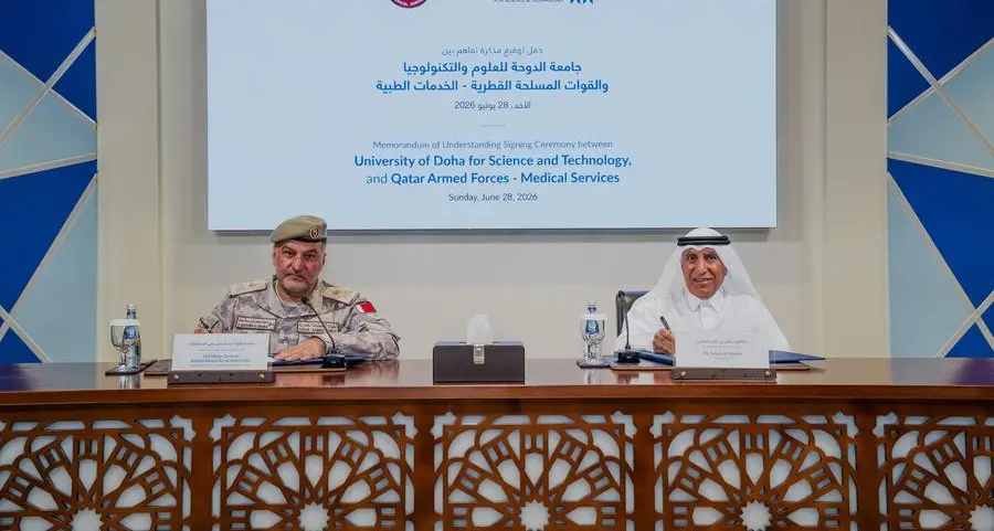 University of Doha for Science and Technology signs MoU with Qatar Armed Forces Medical Services