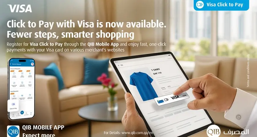 QIB becomes first issuer bank in Qatar and GCC to launch click to pay service for Visa cardholders