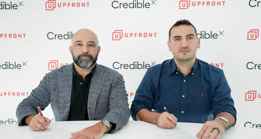 UPFRONT تتعاون مع \"كرديبل اكس\" لتعزيز شفافية البيانات في قطاع تمويل الشركات الصغيرة والمتوسطة