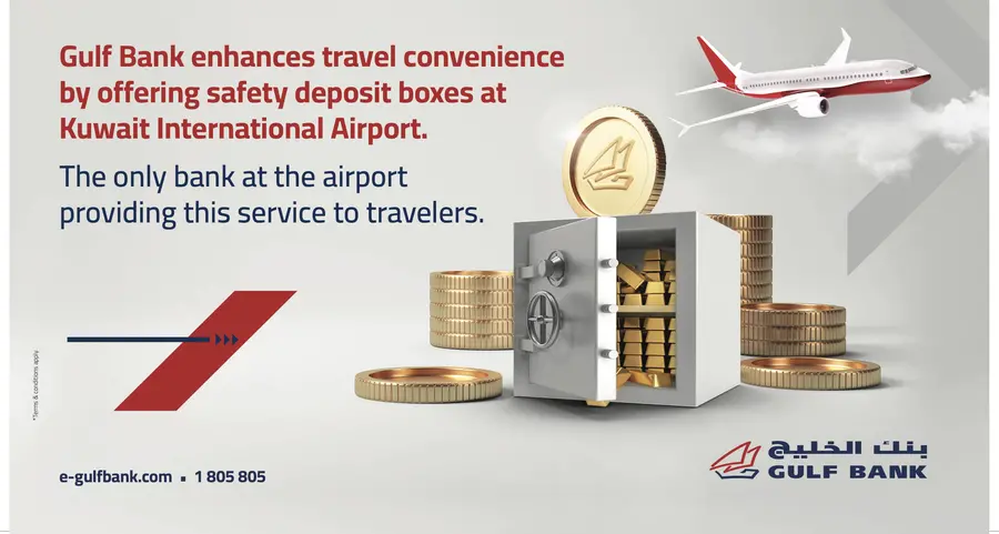 Gulf Bank offers safe deposit box service at airport, offering exclusive convenience for travelers