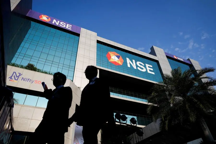 FILE PHOTO: People walk outside the National Stock Exchange (NSE) in Mumbai, India, October 22, 2024. REUTERS/Francis Mascarenhas. , Reuters