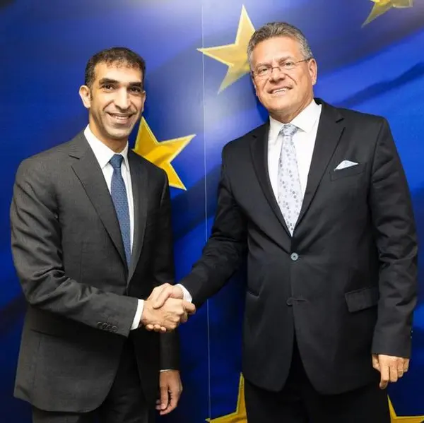 HE Dr. Thani Al Zeyoudi meets EU Trade Commissioner Maroš Šefčovič in Brussels to strengthen bilateral relations