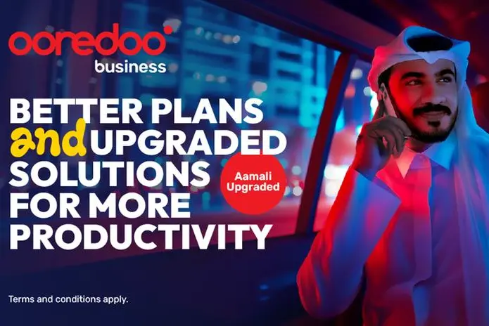 The upgraded Aamali Mobile plans now offer a simplified structure to suit businesses of all sizes. Image Courtesy: Ooredoo