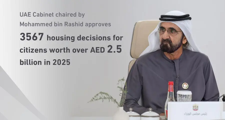 UAE Cabinet chaired by Mohammed bin Rashid approves 3,567 housing decisions for citizens worth over AED 2.5bln in 2025