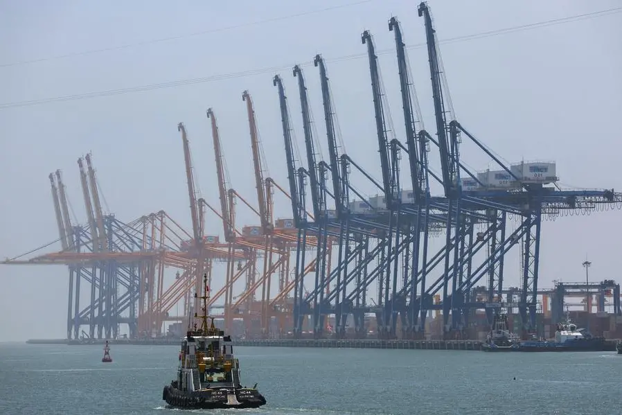 A ship is seen near the Hai Phong International Container Terminal, after U.S. President Donald Trump announced a 90-day pause on tariffs for many countries, in Hai Phong, Vietnam, April 16, 2025. REUTERS/Athit Perawongmetha. , Reuters