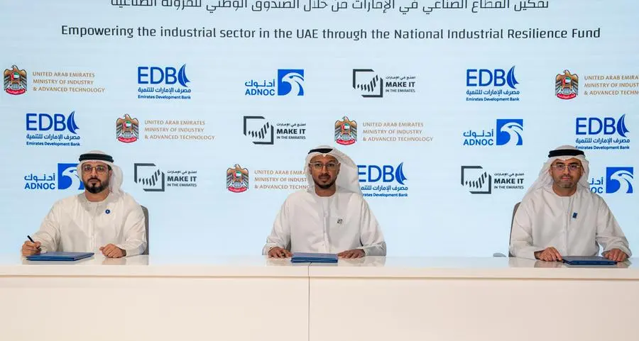 ADNOC becomes first partner to back UAE's new AED 1bln National Industrial Resilience Fund