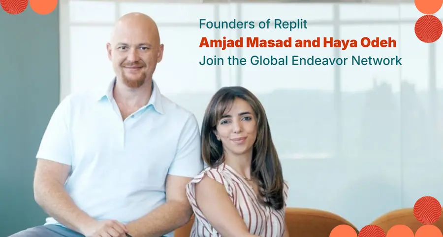 Founders of Replit, Amjad Masad and Haya Odeh, join the Global Endeavor Network