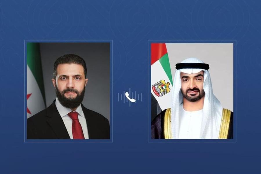 UAE President receives phone call from Syrian President