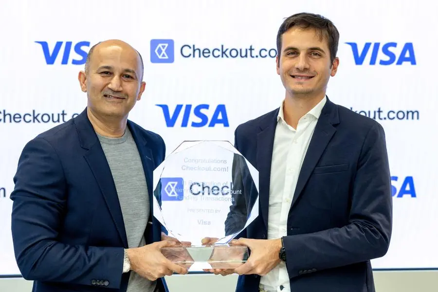 Checkout.com and Visa agreement signing ceremony. Image Courtesy: Checkout.com