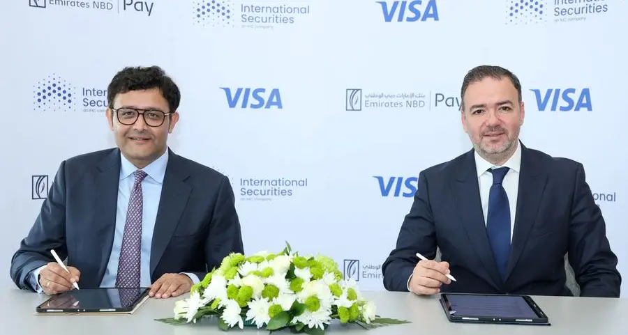 International Securities is the first broker to go live on Emirates NBD Pay using Visa’s AFT model