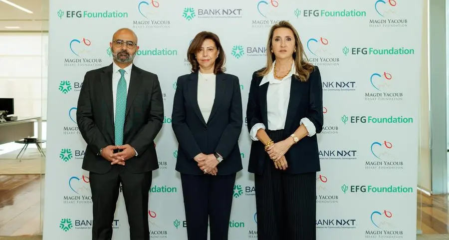 EFG Foundation and Bank NXT Foundation renew partnership with Magdi Yacoub Heart Foundation