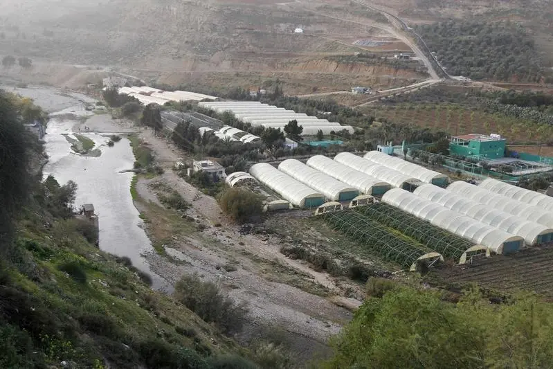 View of the Jerash stream, which flows into the King Talal Dam, at its pass by farm near Jerash March 6, 2014. The Middle East\\'s driest winter in several decades could pose a threat to global food prices, with local crops depleted and farmers\\' livelihoods blighted, U.N. experts and climatologists say. Varying degrees of drought are hitting almost two thirds of the limited arable land across Syria, Lebanon, Jordan, the Palestinian territories and Iraq. Picture taken March 6, 2014. To match analysis CLIMATE-DROUGHT/MIDDLEAST. REUTERS/Muhammad Hamed  , Reuters Images/Muhammad Hamed 