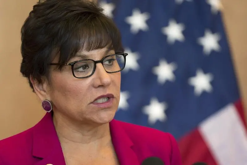 U.S. Commerce Secretary Penny Pritzker speaks during the U.S.-China Joint Commission on Commerce and Trade Investment Luncheon Program in Chicago, Illinois December 17, 2014. REUTERS/Andrew Nelles  , Reuters Images/Andrew Nelles 