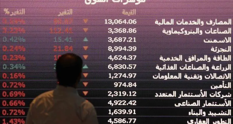 الأسهم السعودية تخسر متوسط 21 يوماً بضغط «المصارف» والسيولة تهبط 20%