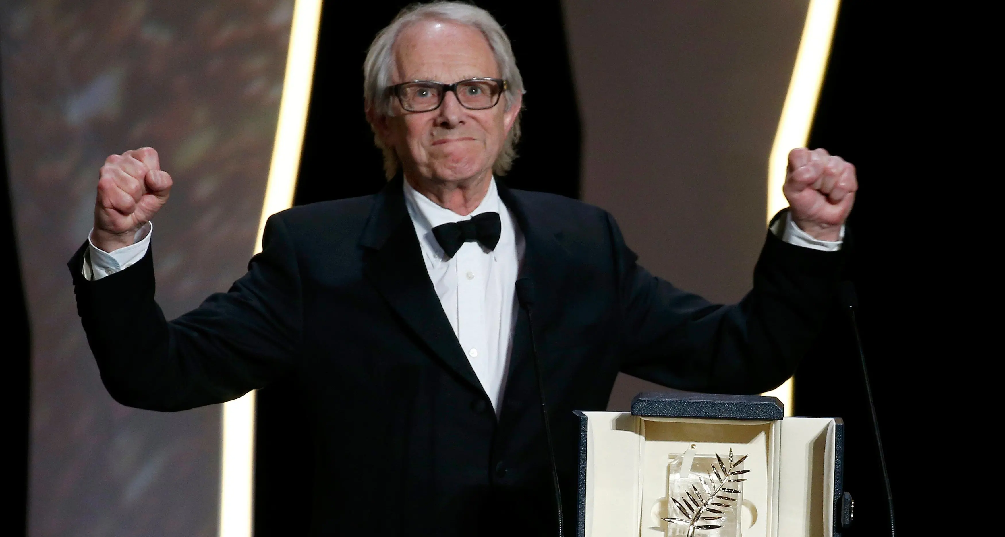 UPDATE 1-Ken Loach wins second Cannes Palme d'Or with \"I, Daniel Blake\"