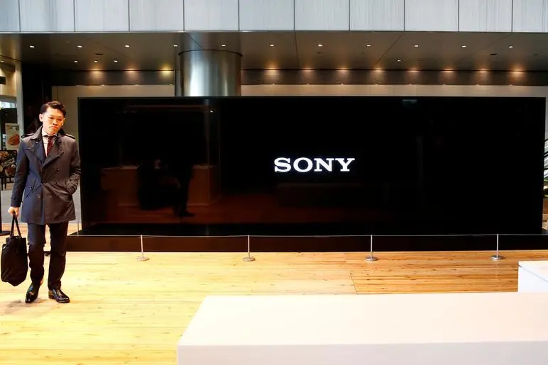 Sony Corp\\'s logo is seen on its Crystal LED Integrated Structure (CLEDIS) display at its headquarters in Tokyo, Japan, February 2, 2017.  REUTERS/Kim Kyung-Hoon , Reuters Images/Kim Kyung-Hoon