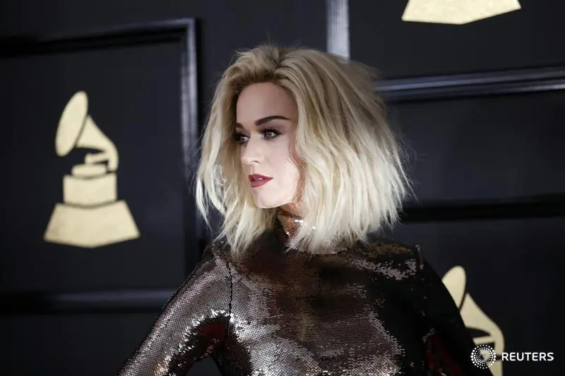 Singer Katy Perry arrives at the 59th Annual Grammy Awards in Los Angeles, California, U.S. , February 12, 2017. REUTERS/Mario Anzuoni - RTSYCEB , Reuters Images/Mario Anzuoni - RTSYCEB