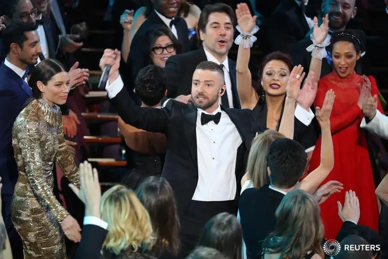 89th Academy Awards - Oscars Awards Show - Hollywood, California, U.S. - 26/02/17 - Justin Timberlake performs. REUTERS/Lucy Nicholson - RTS10H2Y , Lucy Nicholson - RTS10H2Y