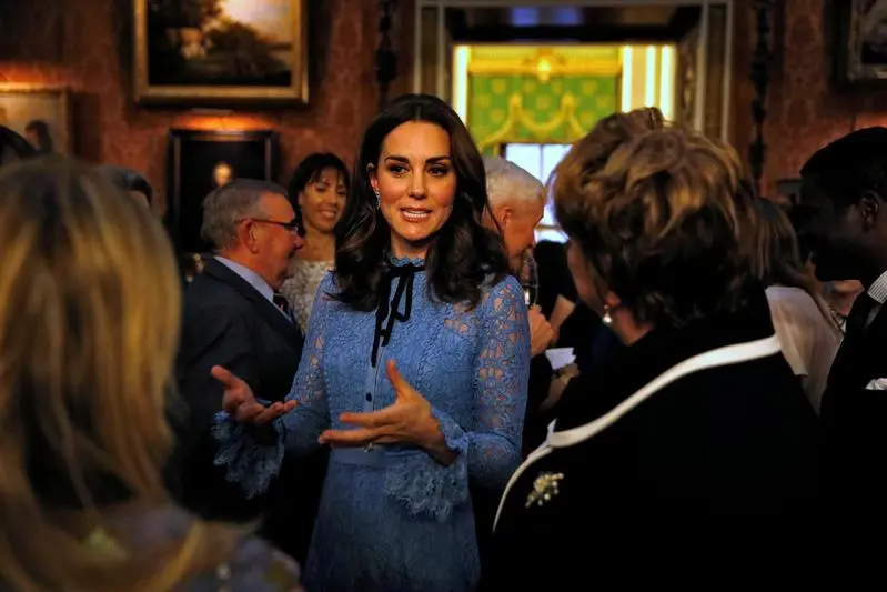 Catherine Duchess of Cambridge celebrates World Mental Health Day at Buckingham Palace in London, Britain, October 10, 2017.  , Reuters Images/ Heathcliff O\\'Malley