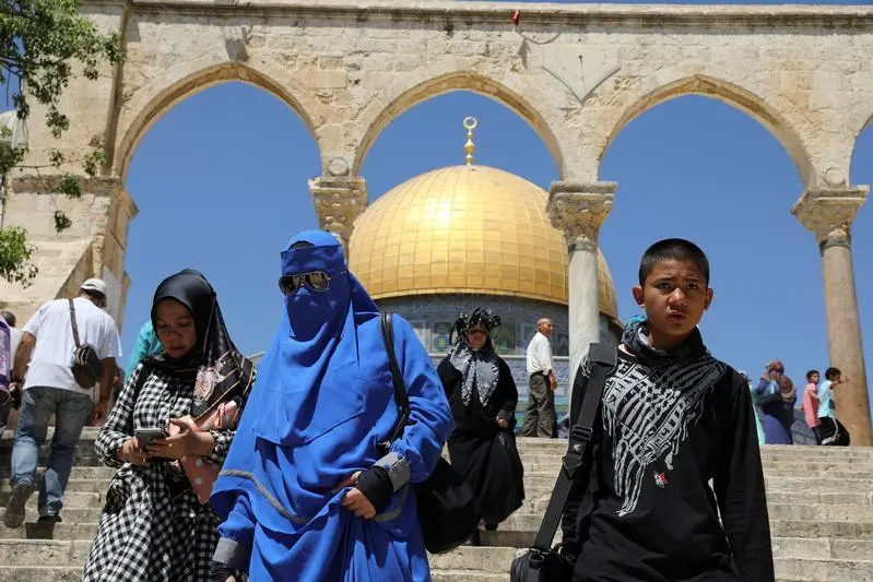 Image used for illustrative purpose.\\r\\nMuslim tourists walk in front of the Dome of the Rock on the compound known to Muslims as Noble Sanctuary and to Jews as Temple Mount, in Jerusalem\\'s Old City August 31, 2017.  , Reuters Images/Ammar Awad 