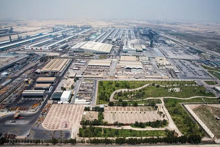 Aeriel view of Aluminium Bahrain B.S.C. (Alba) , Alba/Handout via Thomson Reuters Zawya