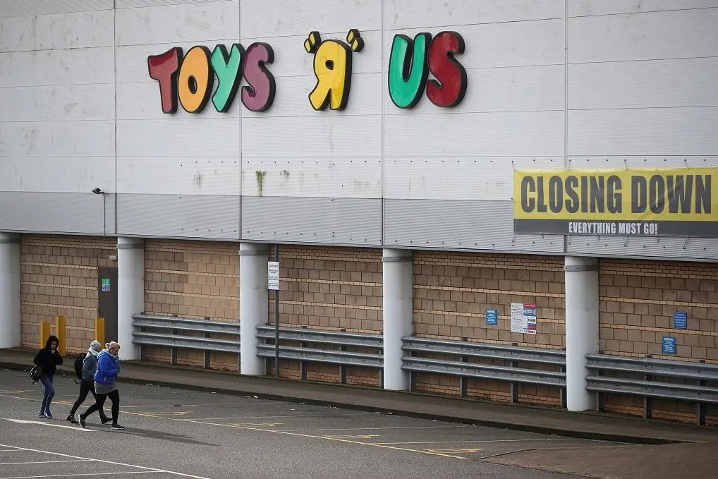 Closing down signs are seen outside the Toys R Us store in Coventry, Britain, March 13, 2018.  , Reuters Images/Hannah McKay
